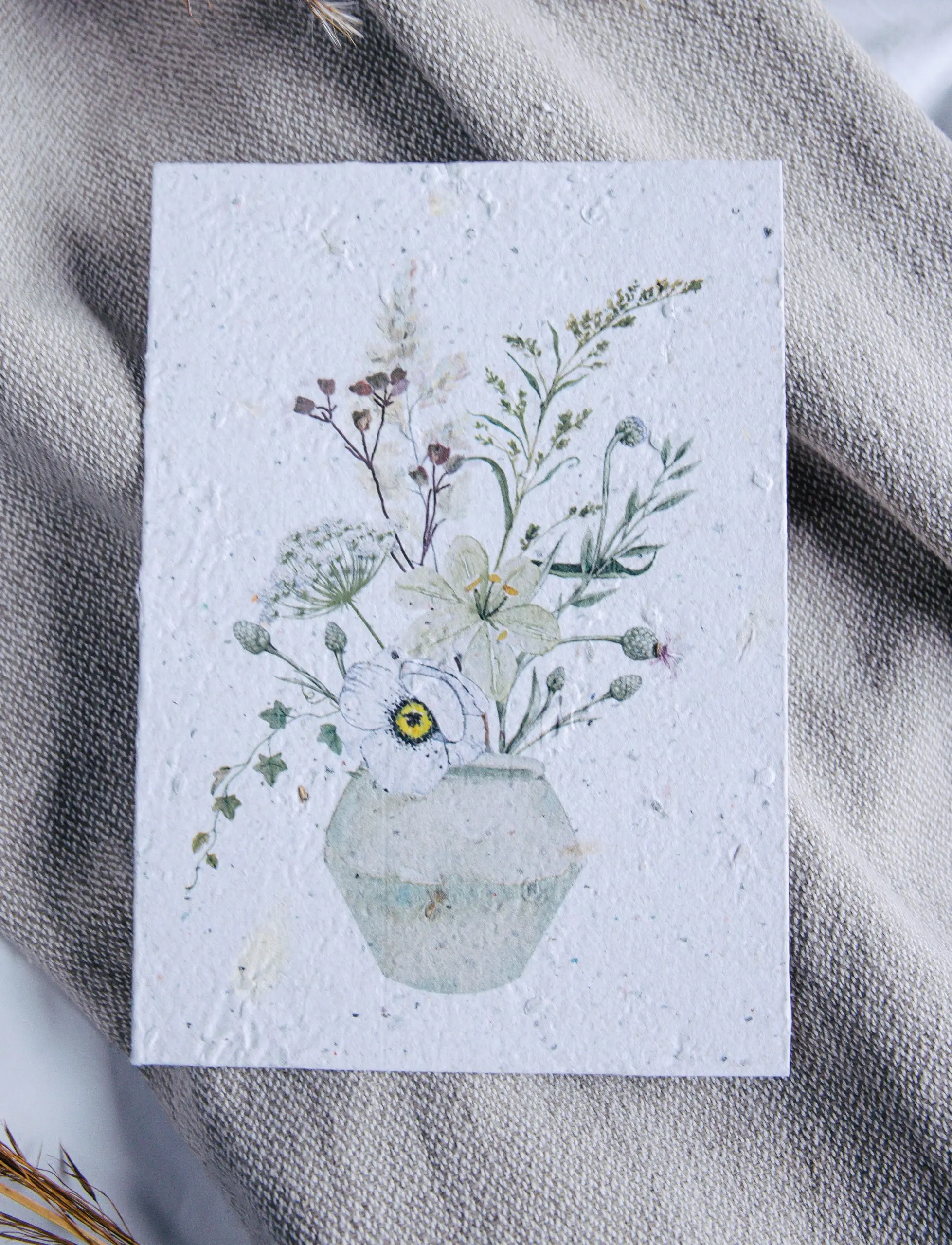 Blomsterkort fra Spirpapir