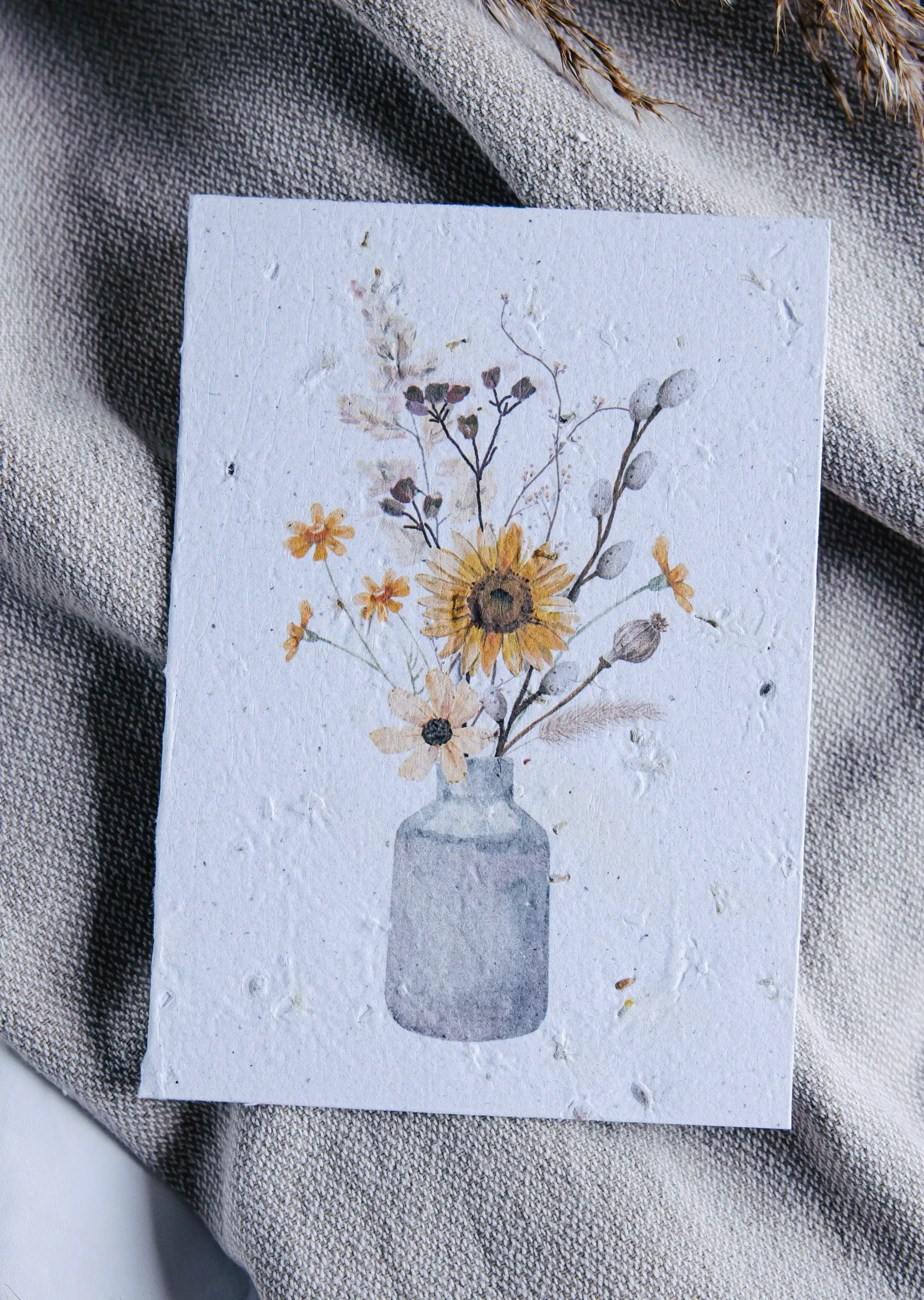 Blomsterkort fra Spirpapir