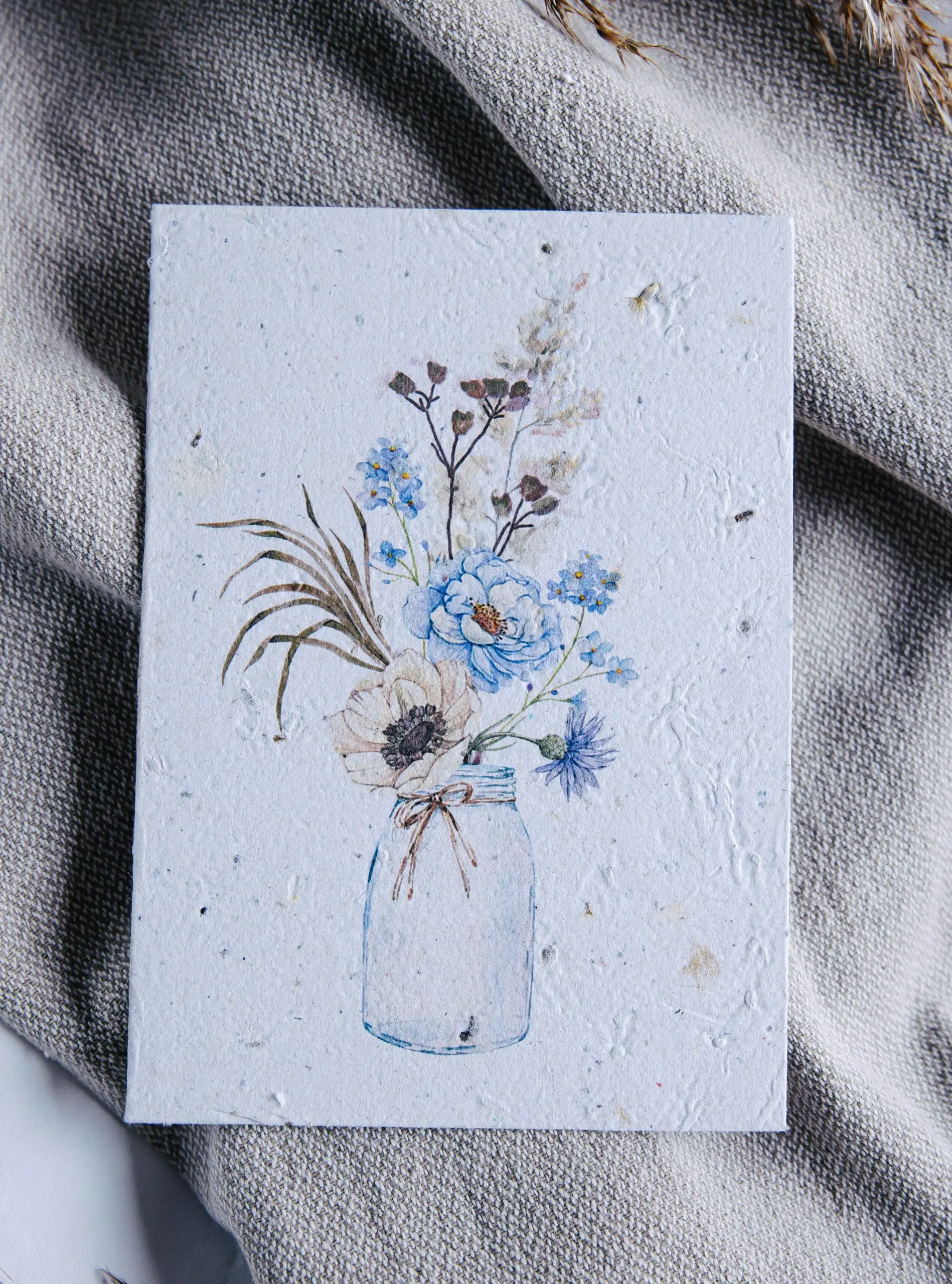 Blomsterkort fra Spirpapir